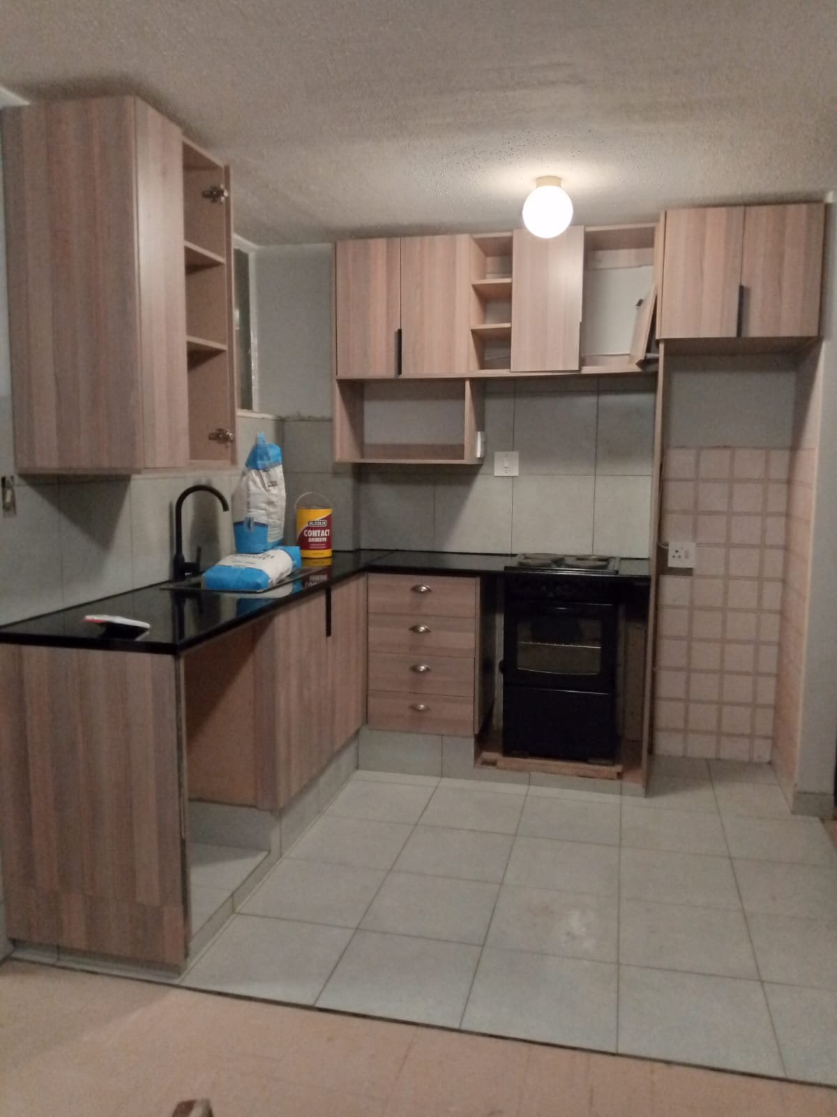 L-shape kitchen units and counters